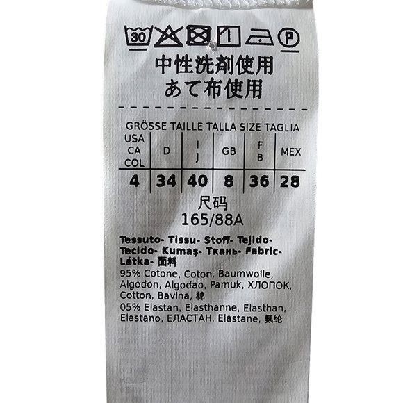 Marella Crop Oversized Cotton Puff Sleeve Blouse Size 4 - Picture 5 of 8